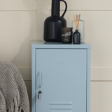 The Camden - Side Table, Storage Locker Sky Blue