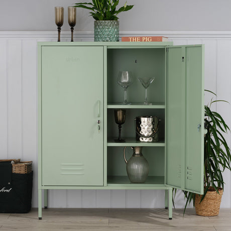 The Fulham - Home Style Storage Locker In Sage