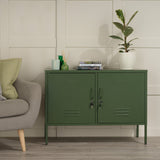 The Oxford - Side Table/TV Stand Storage Locker In Forest