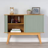 Tromsö Sideboard with Sage Green Sliding Doors