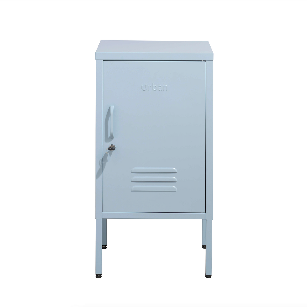 The Camden - Side Table, Storage Locker Sky Blue