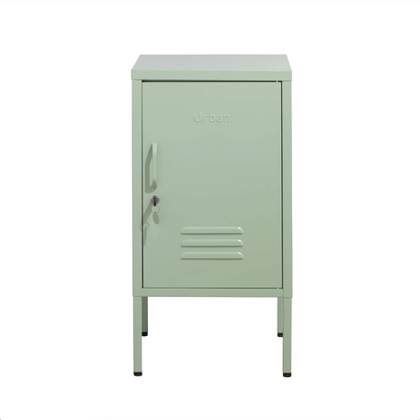 The Camden - Side Table, Storage Locker Sage