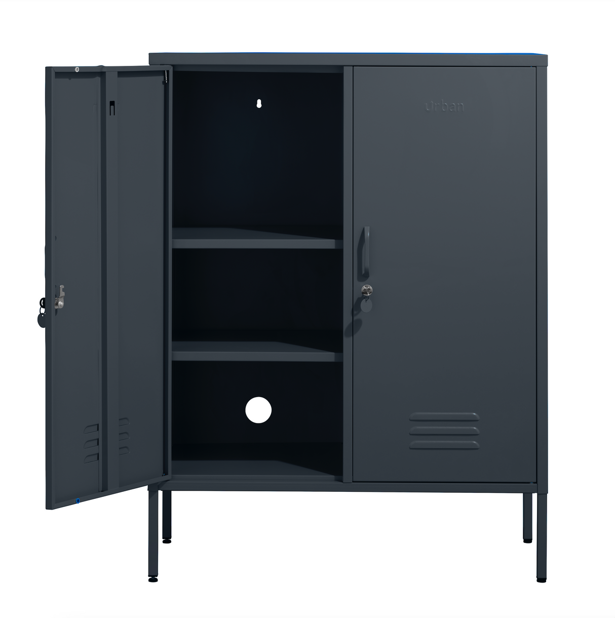 The Fulham - Home Style Storage Locker In Slate Grey