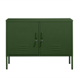 The Oxford - Side Table/TV Stand Storage Locker In Forest