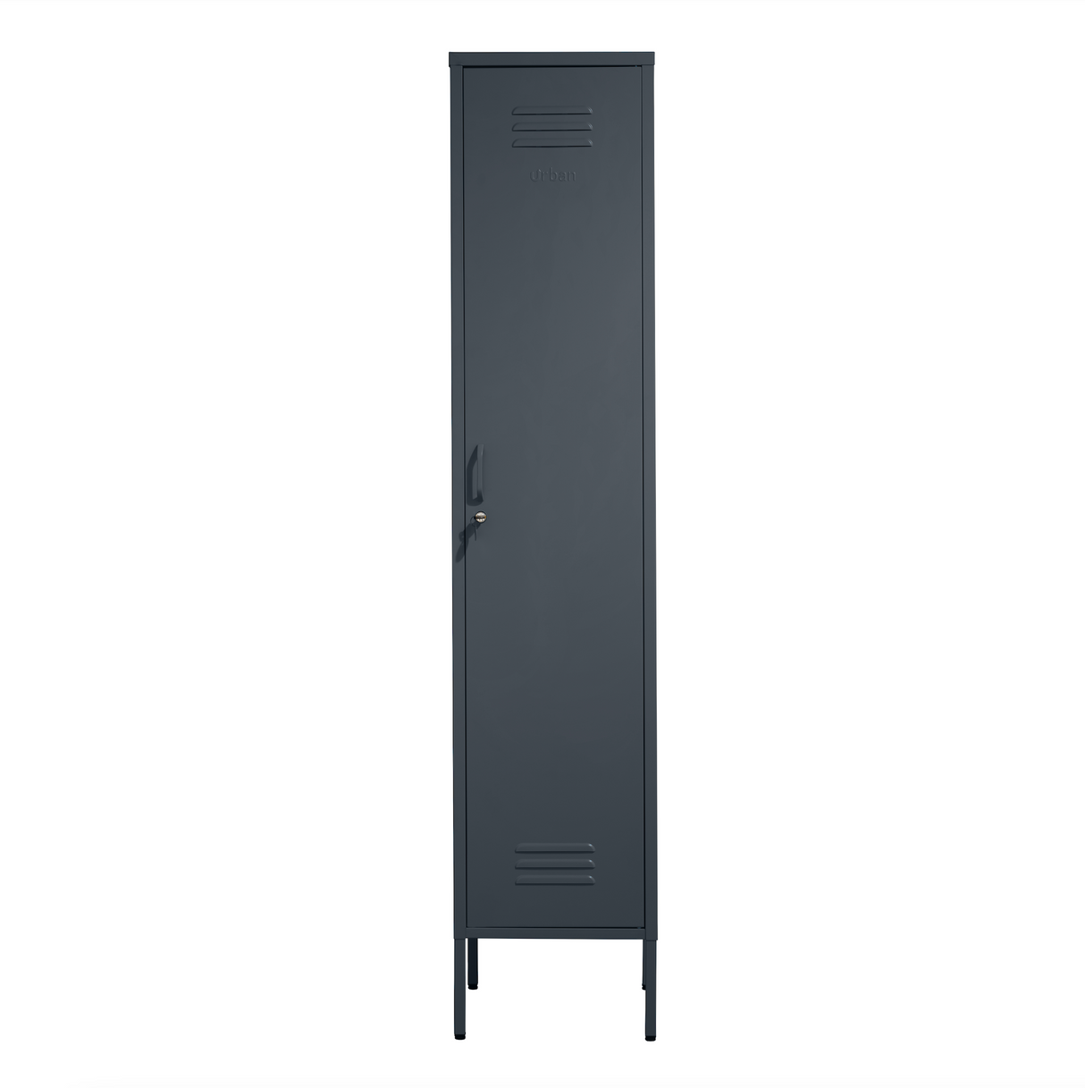 The Bexley - Tall Single Door Storage Locker In Slate Grey