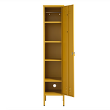 The Bexley - Tall Single Door Storage Locker In Mustard