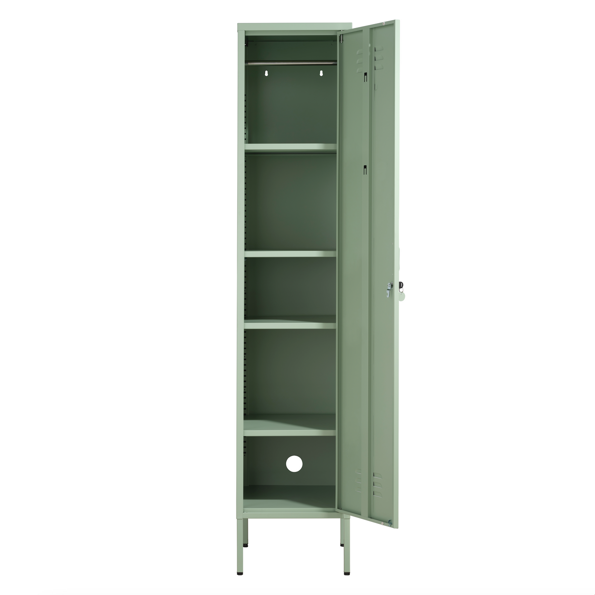 The Bexley - Tall Single Door Storage Locker In Sage