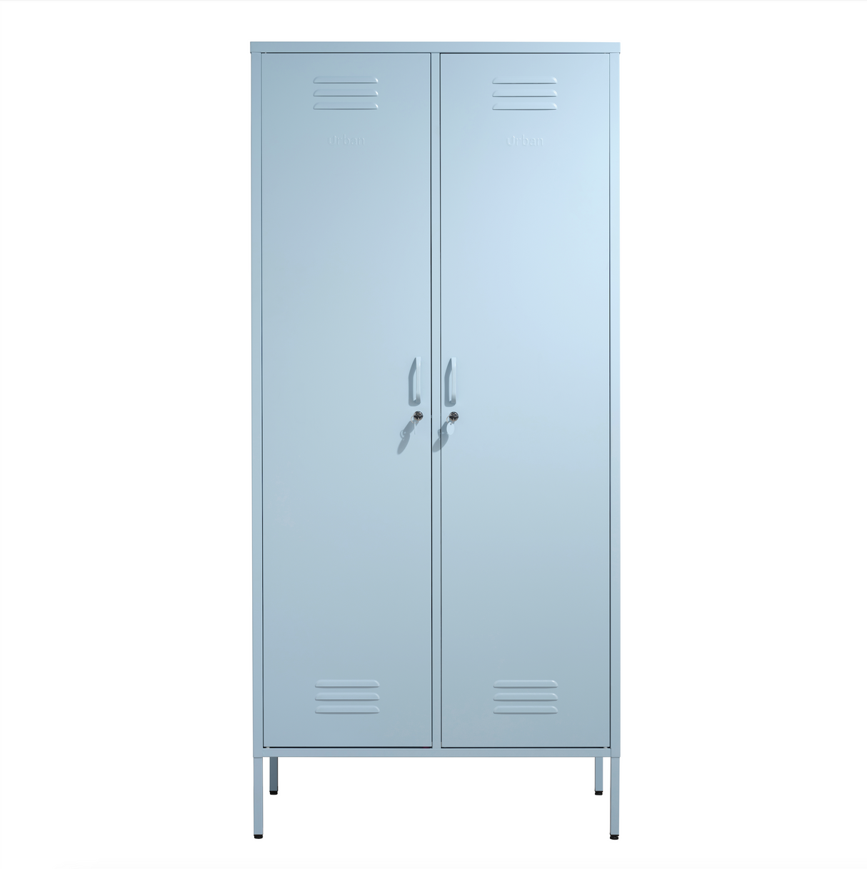 The Chelsea - Tall Double Door Storage Locker In Sky Blue