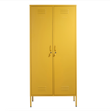 The Chelsea - Tall Double Door Storage Locker In Mustard