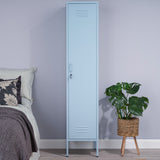 The Bexley - Tall Single Door Storage Locker In Sky Blue